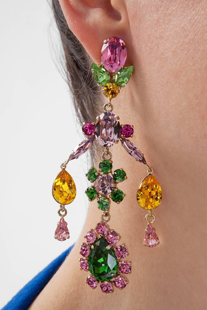 clip on chandelier earrings