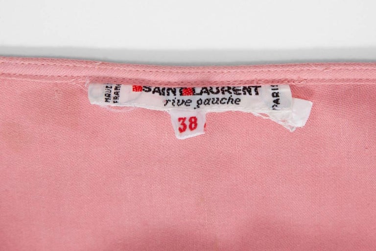Yves Saint Laurent Peasant Blouse Tunic For Sale at 1stDibs