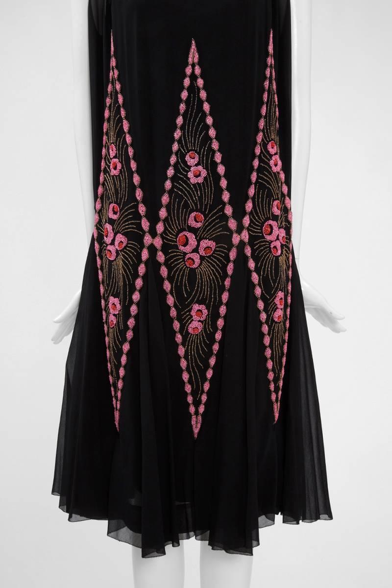 Black 1920’s Beaded Flapper Dress 