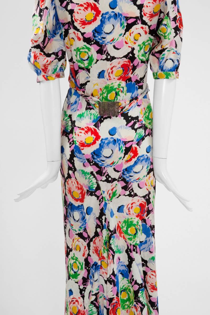 1930’s Bias Cut Wrap Evening Dress 2