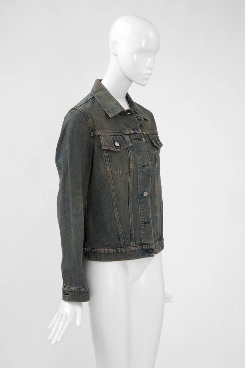 helmut lang black denim jacket
