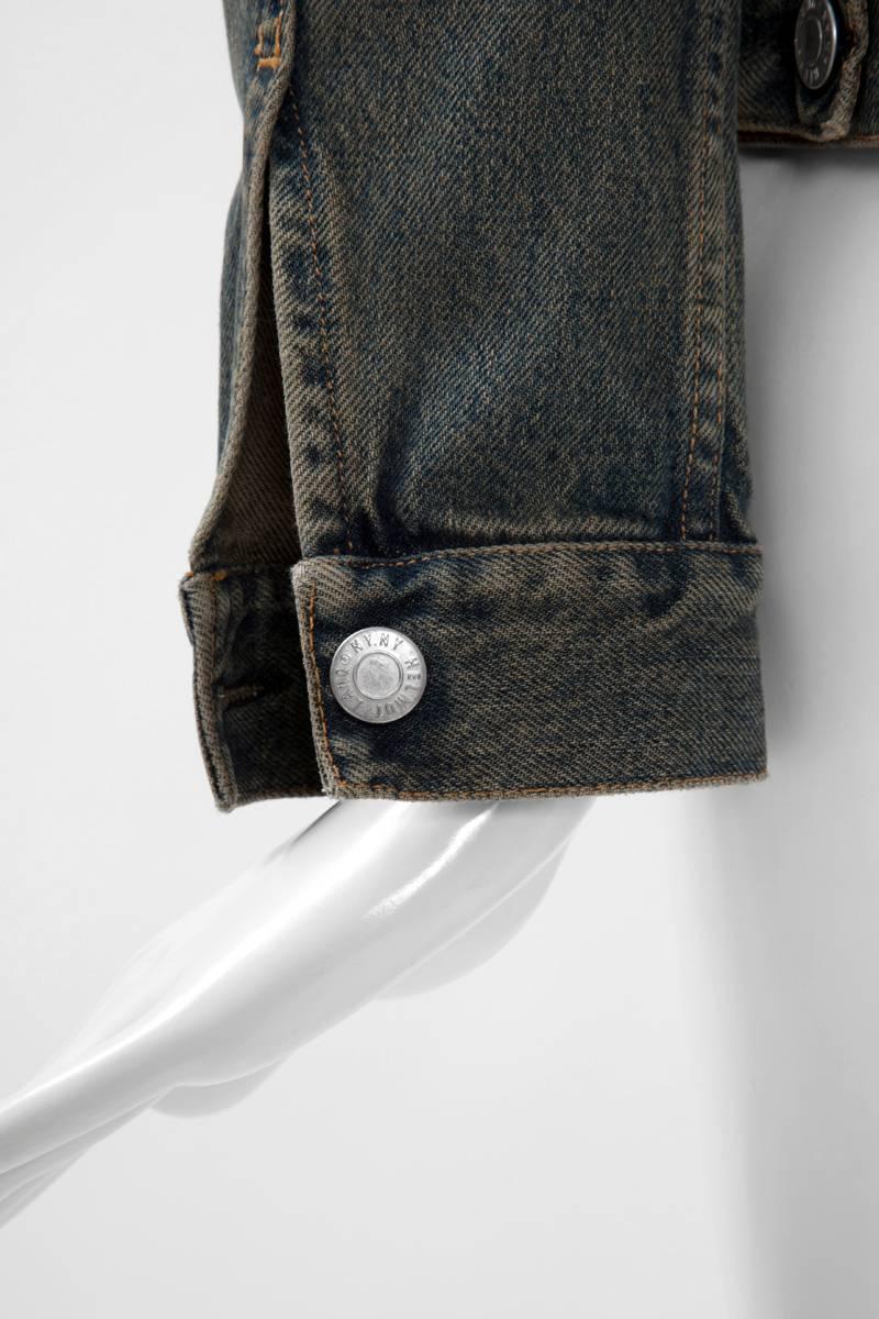 helmut lang waxed denim jacket