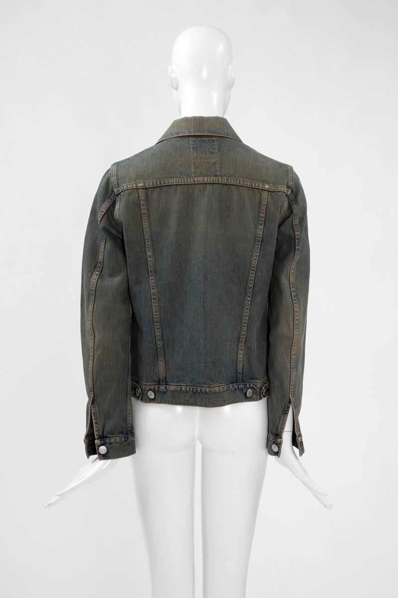 Helmut Lang Denim Jacket For Sale at 1stDibs | helmut lang waxed denim ...