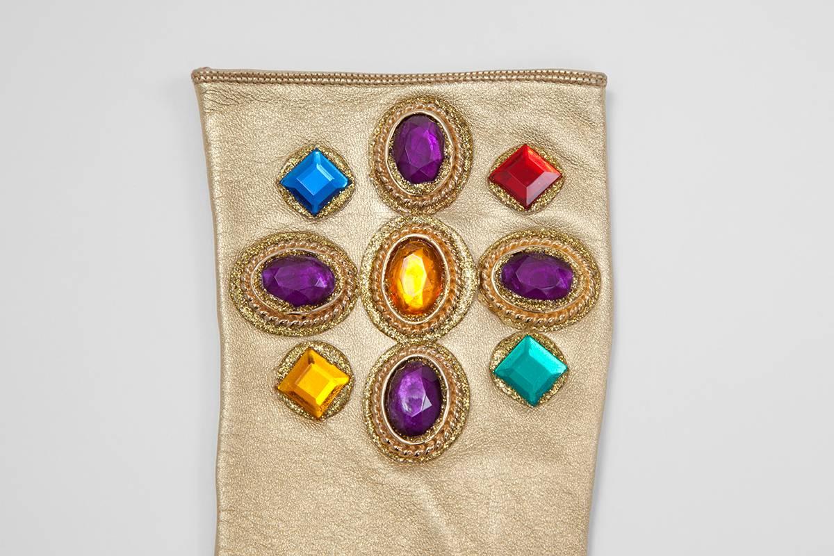 jeweled gloves