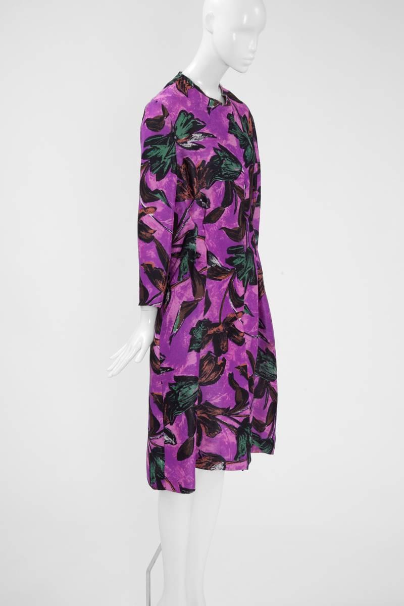 Marni Printed Silk Draped Coat, Spring - Summer 2009  In Excellent Condition In Geneva, CH