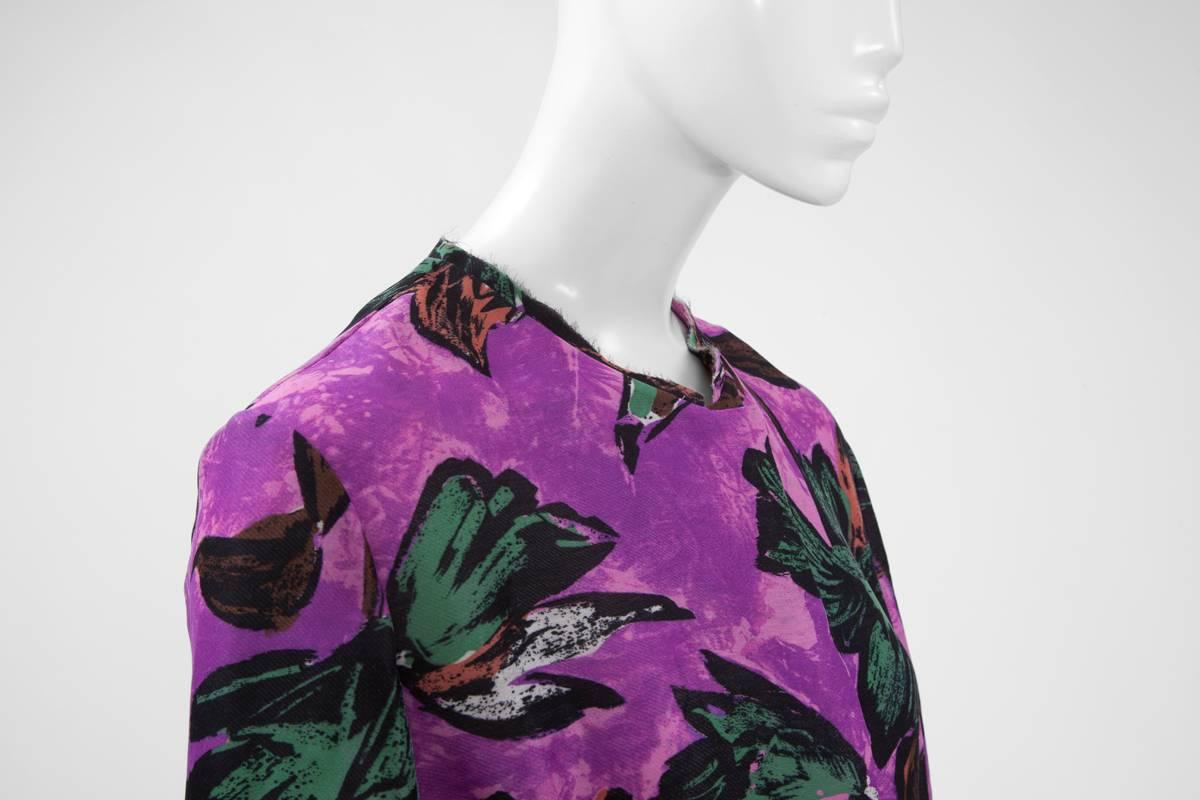 Women's Marni Printed Silk Draped Coat, Spring - Summer 2009 