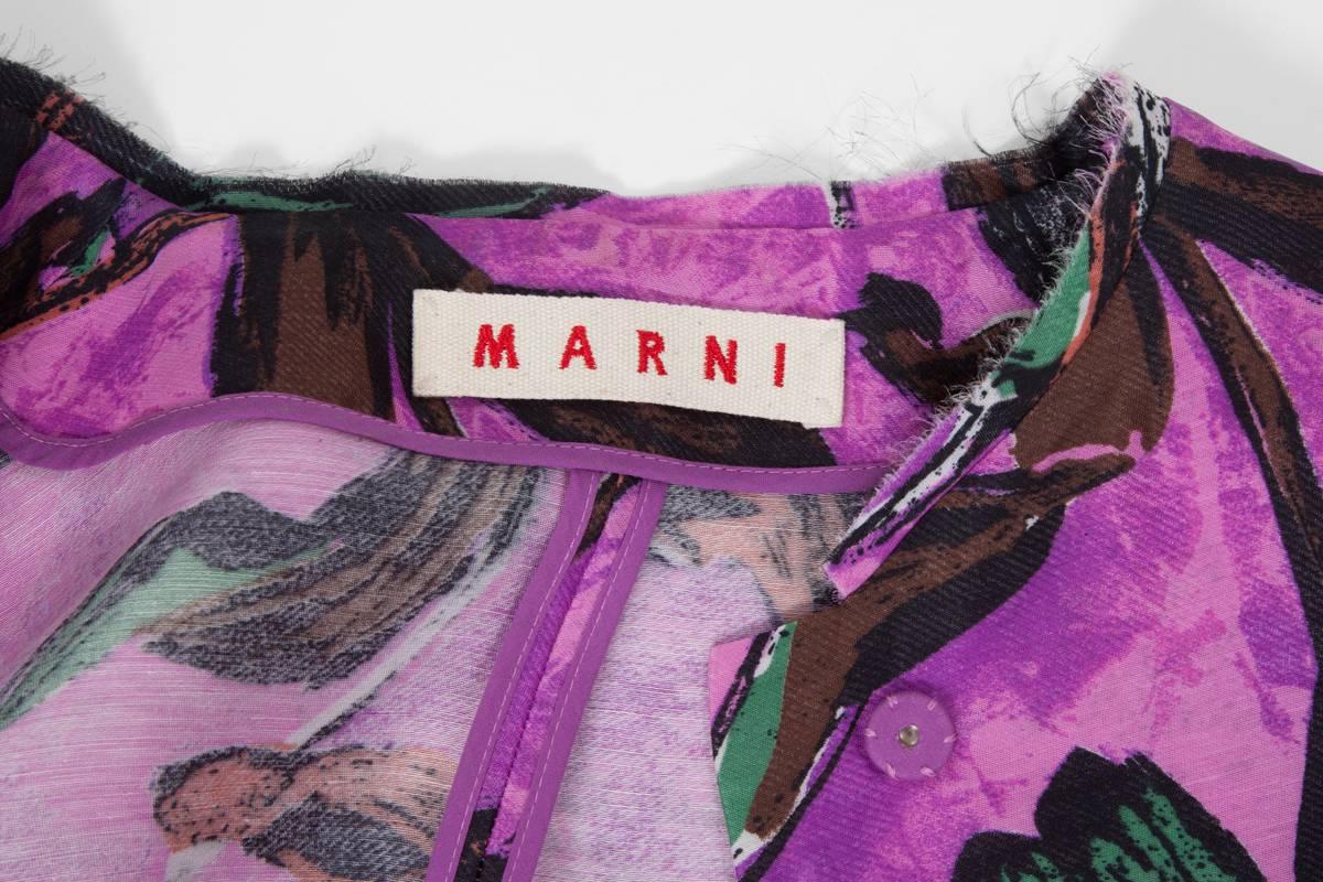 Marni Printed Silk Draped Coat, Spring - Summer 2009  5