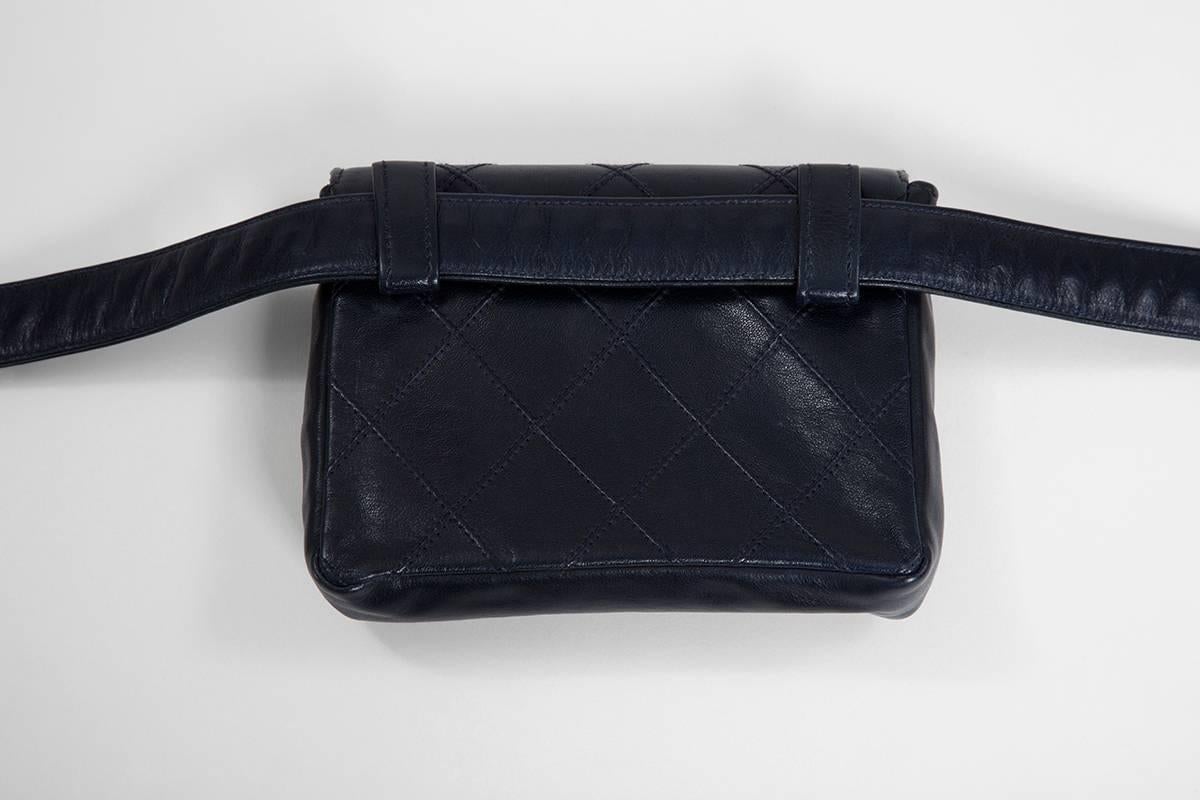 Chanel Quilted Belt Bag  In Excellent Condition In Geneva, CH