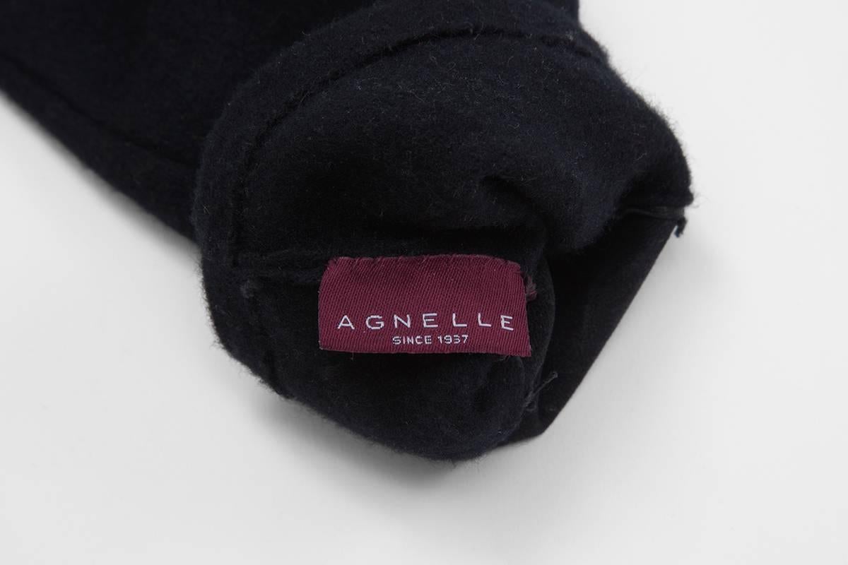Agnelle - Laine et cuir et gants  Pour femmes en vente