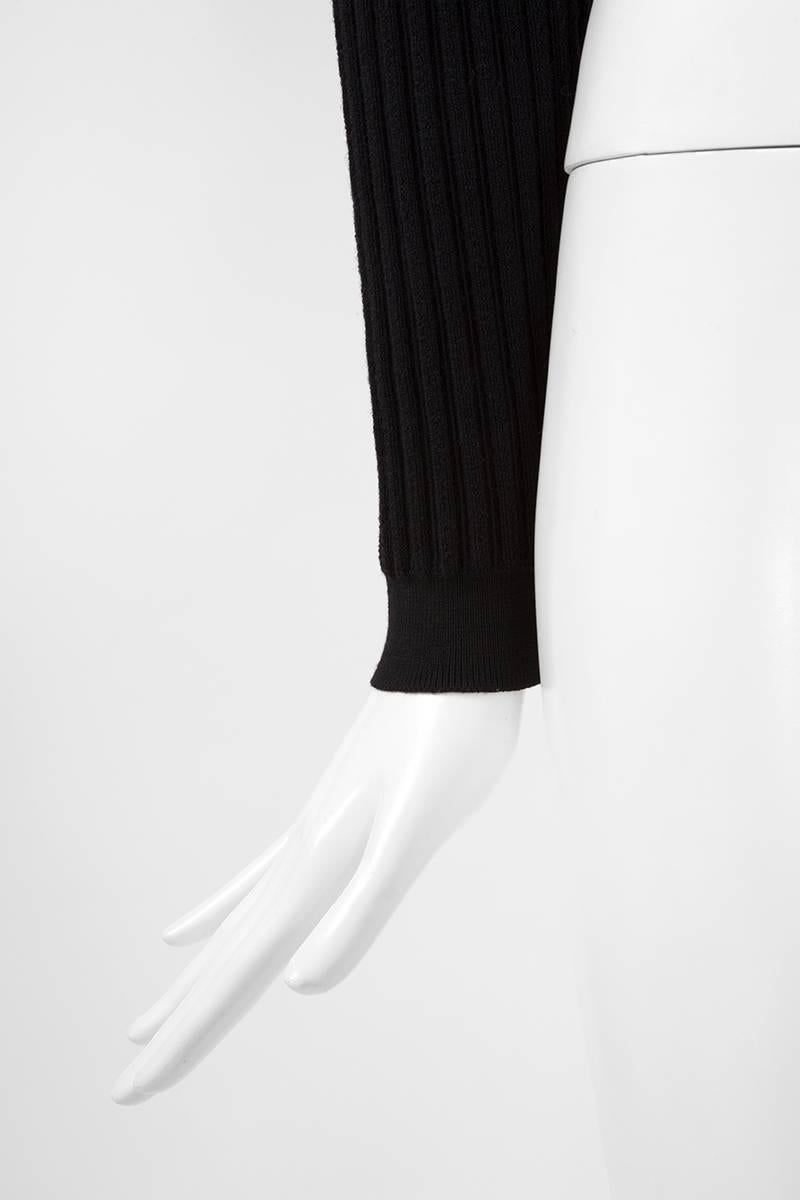 Alaia Wool Ribbed Cropped Pullover, Fall-Winter 1990-1991 In Good Condition In Geneva, CH