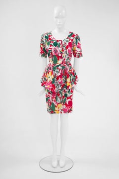 Guy Laroche Floral Peplum Dress