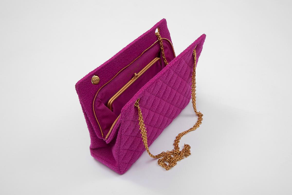 Purple Chanel Tweed Shoulder Bag, Spring-Summer 1994 