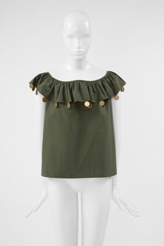 Yves Saint Laurent Ruffle Top