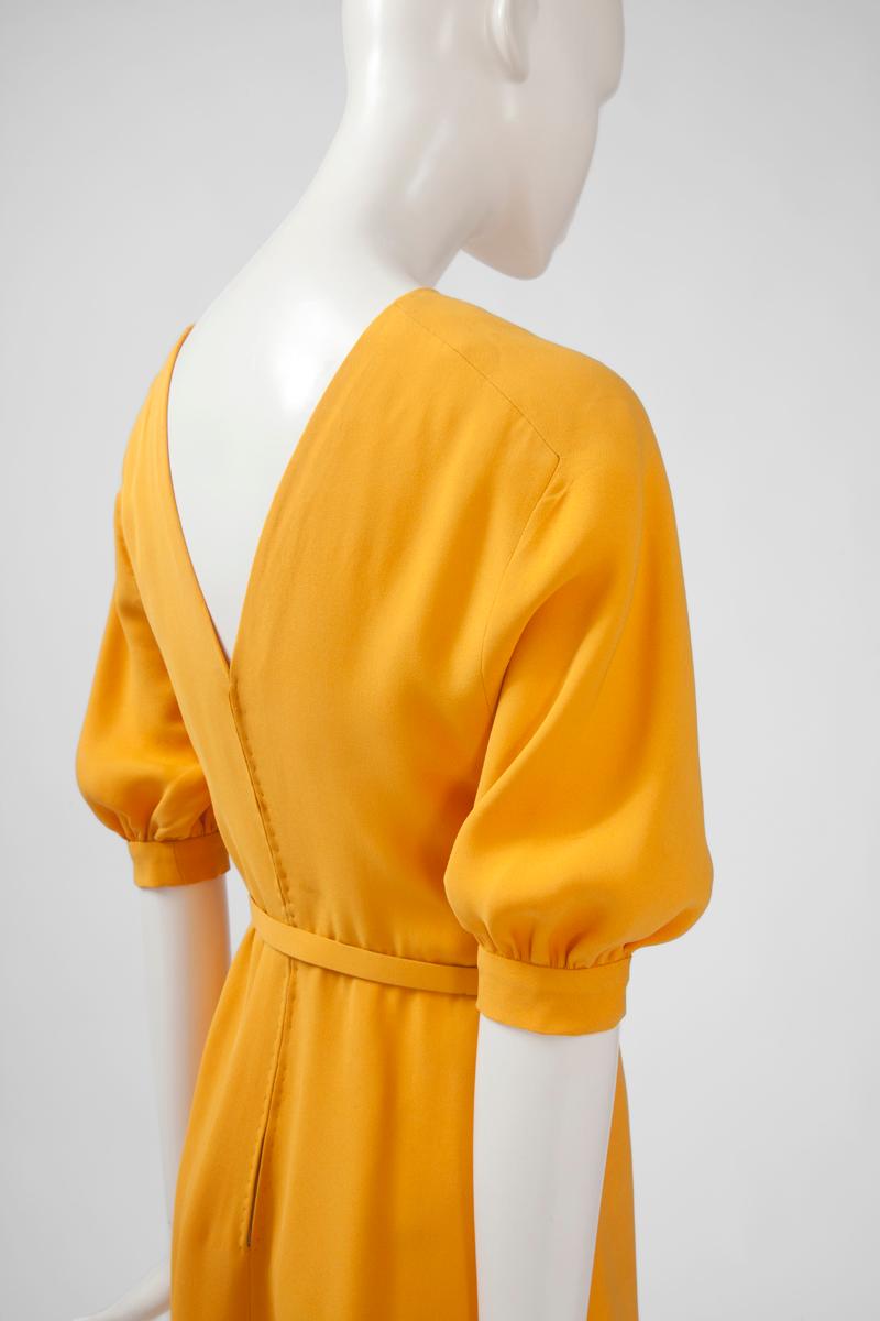 Philippe Venet Haute Couture-Cocktailkleid (Orange) im Angebot