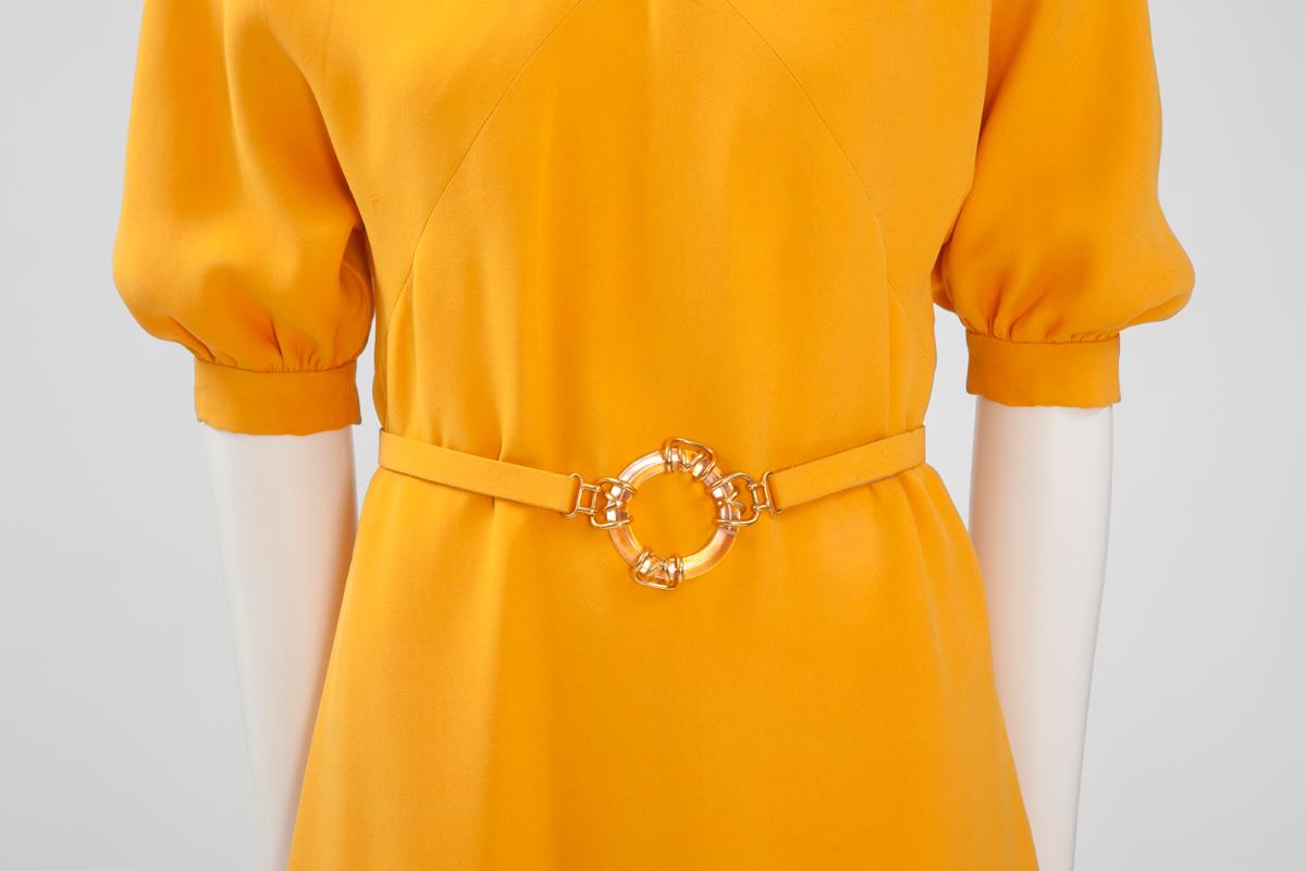 Orange Philippe Venet Haute Couture Cocktail Dress For Sale