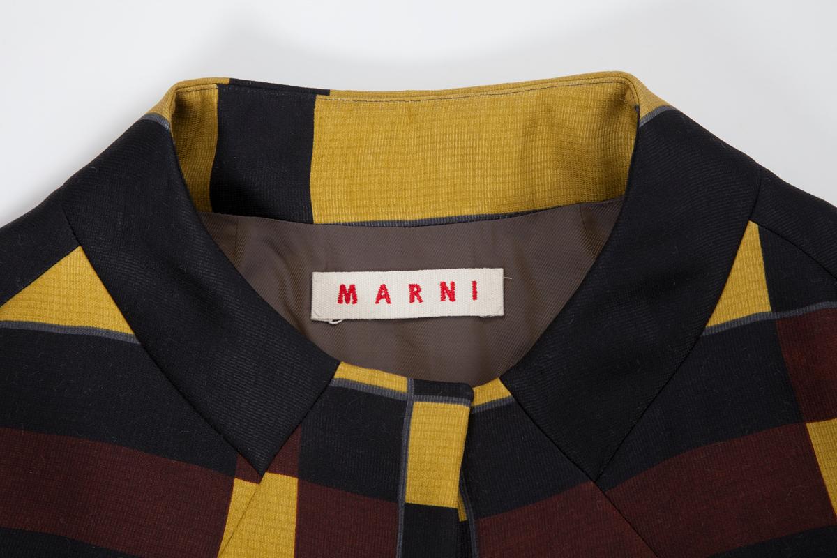 Marni Runway Silk & Wool Coat, Fall-Winter 2008 For Sale 2