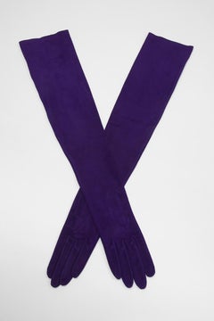 Yves Saint Laurent Extra Long Suede Gloves