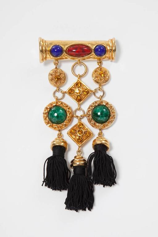 Christian Lacroix Tassels Brooch at 1stDibs