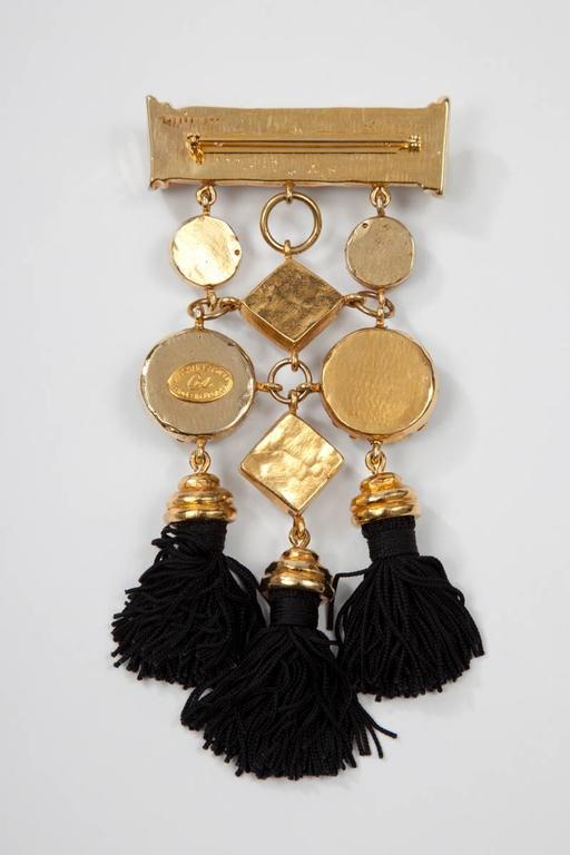 Christian Lacroix Tassels Brooch at 1stDibs