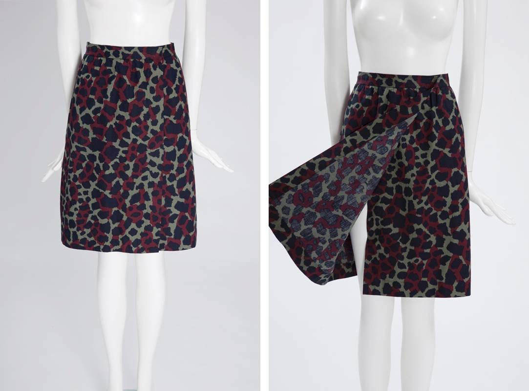 Yves Saint Laurent Leopard Skirt Suit 2
