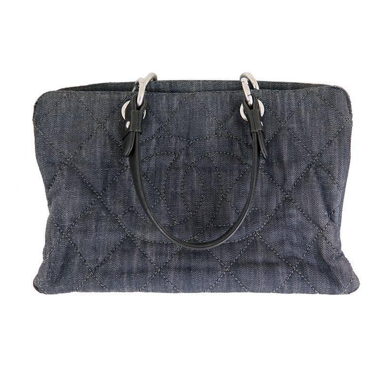 Chanel Jumbo Denim 31 Rue Cambon Shopping Tote Bag For Sale at 1stDibs