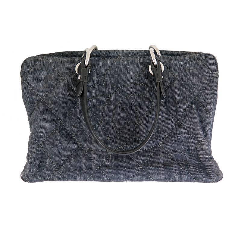 Chanel Jumbo Denim 31 Rue Cambon Shopping Tote Bag For Sale