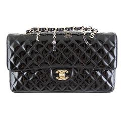 Chanel Ginza 5th Anniversary Black Patent Medium 2.55 Flap