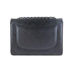Chanel Caviar Jumbo Black 2.55 Classic Silver Hardware Flap Bag