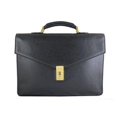 Chanel Black Caviar Jumbo Briefcase Business Document Bag