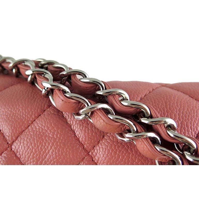 chanel salmon pink bag