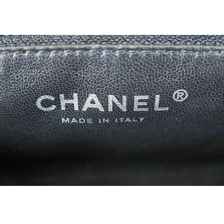 Chanel Black Distressed Patent Leather CC Timeless Clutch Bag For Sale ...