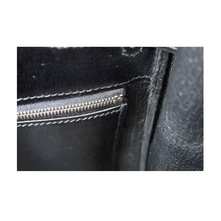 Hermes So Black Kelly 35 Boxcalf Leather Black Hardware - Rare For Sale 4