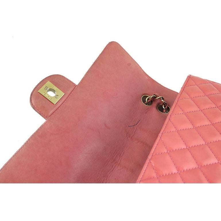 Chanel Ginza 5th Anniversary Pink Patent Medium 2.55 Flap  In Good Condition For Sale In Singapore, SG