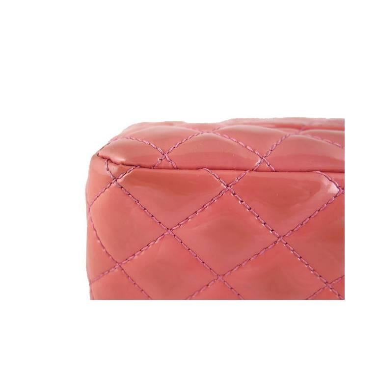 Chanel Ginza 5th Anniversary Pink Patent Medium 2.55 Flap  For Sale 3