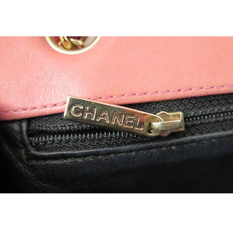 Chanel Ginza 5th Anniversary Pink Patent Medium 2.55 Flap  For Sale 1