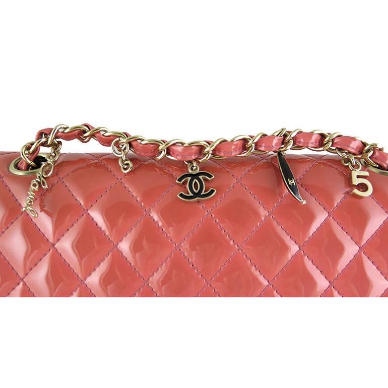 Rare collector's item! This bag was released in 2009 to commemorate the 5th anniversary opening of the Chanel Ginza store in Tokyo. It comes complete with Chanel box, dust bag and authenticity card. Chains can be worn single or doubled on the