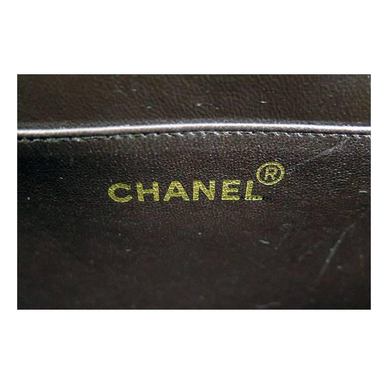 Chanel Maxi Jumbo Black Lambskin 2.55 CC Evening Flap Bag For Sale 1