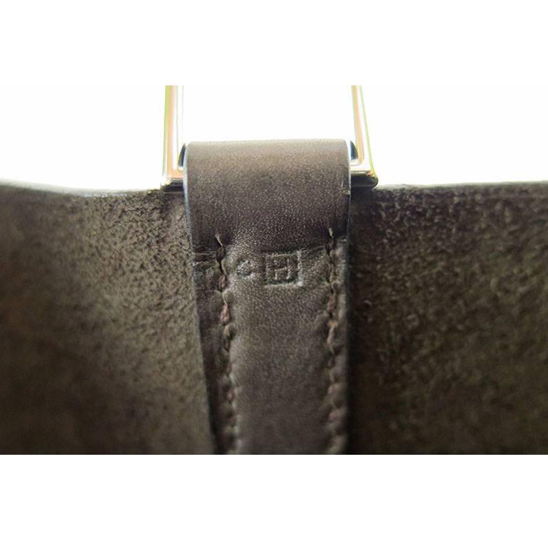 Hermes Picotin Bicolour Ebene Vert Anis Chevre Leather  For Sale 2