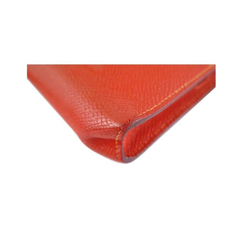Hermes Micro Mini Tiny Birkin Feu Orange Epsom Leather  In Good Condition For Sale In Singapore, SG