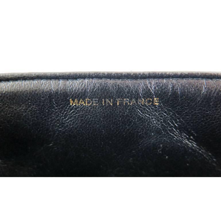 Chanel Jumbo 12inch Black Lambskin Classic 2.55 Flap Bag For Sale 2