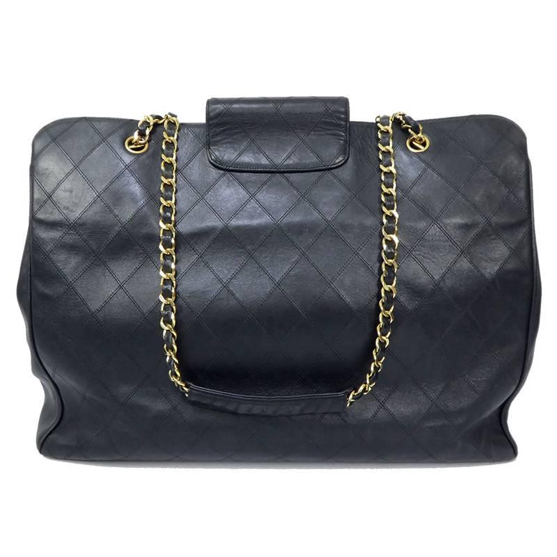 As seen on Nicole Ritchie. It is really huge and roomy. The exterior of the bag is clean and stain free. Some wrinkling and superficial scratches present on the leather. Gold chains and hardware has no fading. Leather straps do not show signs of