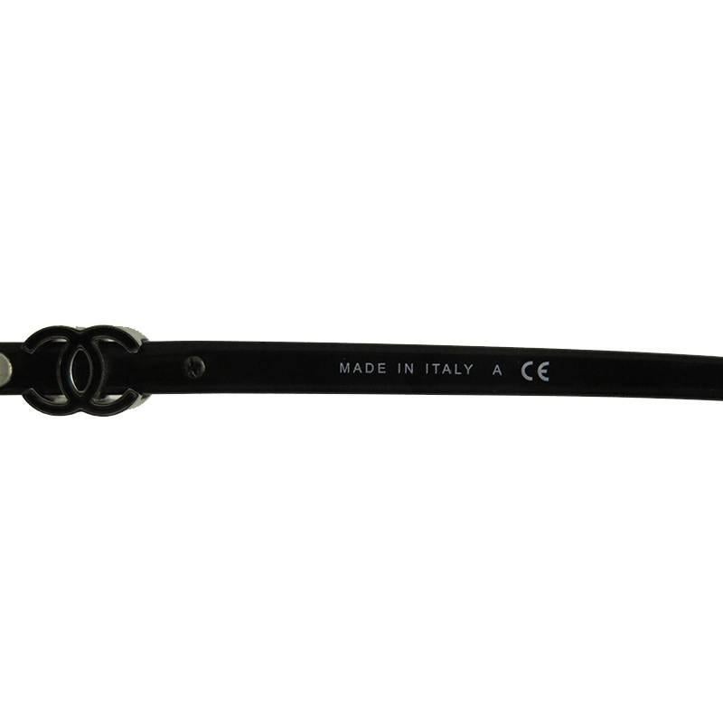 Chanel Black Silver CC Sunglasses Shades 2