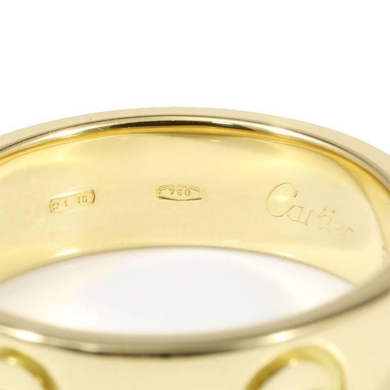 CARTIER 18KYG Yellow Gold Love Ring US5.5 EU51  For Sale 2