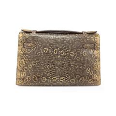 Hermes Ombre Lizard Kelly Pochette Clutch Purse - RARE