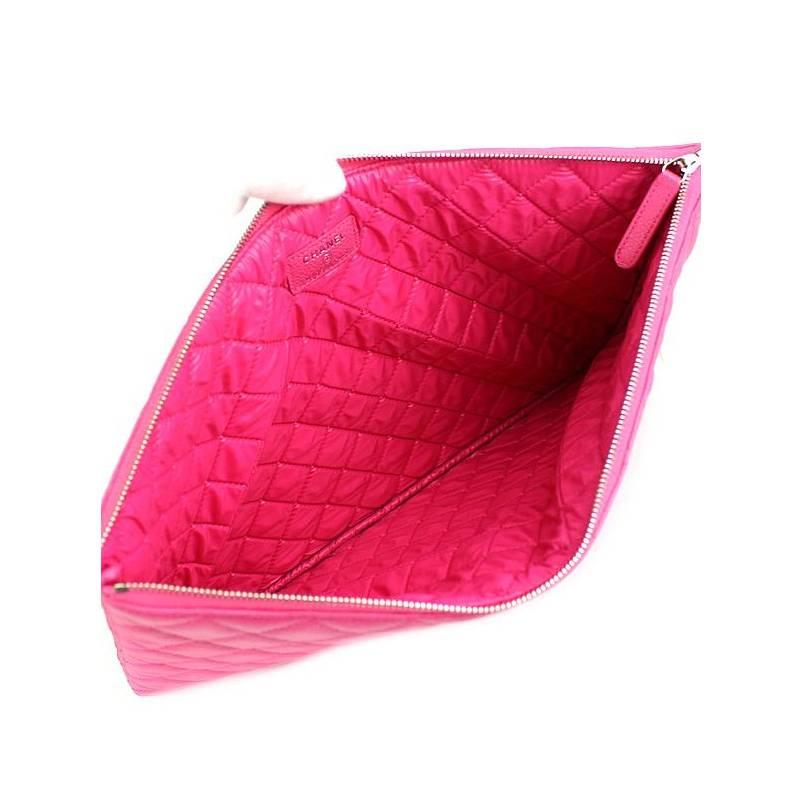 hot pink clutch bag