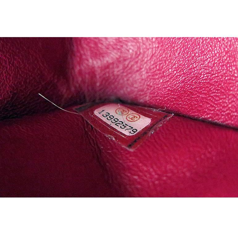 Chanel Red Lambskin Medium 2.55 Double Flap Charms Limited Edition - Rare For Sale 6