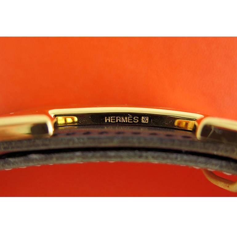 Hermes Reversible Constance Black Boxcalf Brown 65 H Belt In Excellent Condition For Sale In Singapore, SG