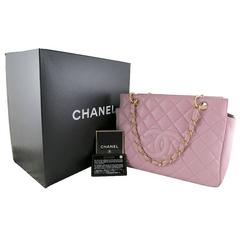 Chanel Purple Pink Lambskin Petite Timeless Shopping Tote Ptt Bag