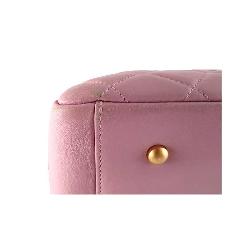 Women's Chanel Purple Pink Lambskin Petite Timeless Shopping Tote Ptt Bag For Sale