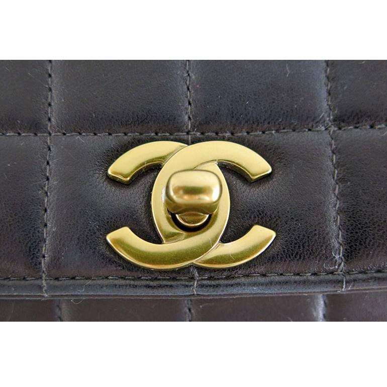 Chanel Gripoix Black Lambskin East West Evening Clutch Bag - Rare In Excellent Condition In Singapore, SG